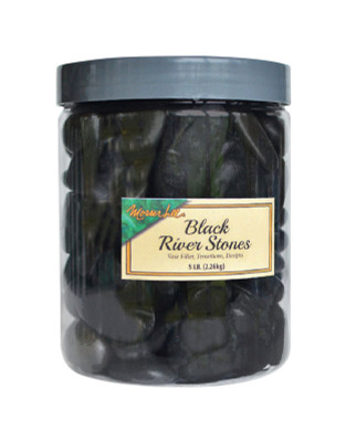 RIVER STONES BLACK 5LB