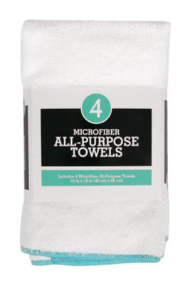TOWEL MICRO WHT 4PK