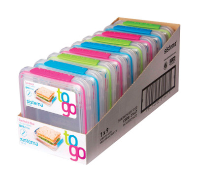 SANDWICH BOX TOGO 15.2OZ
