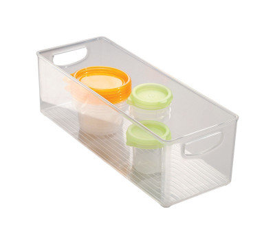 STORAGE BIN CLEAR 5W iDesign 0.28 cu ft Clear Storage Bin 6 in. H X 5 in. W X 16 in. D Stackable