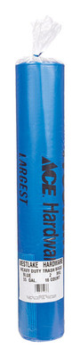 TRASH BAG BLUE 16CT 55GL