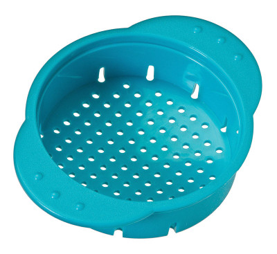 COLANDER CAN PLASTIC TEAL