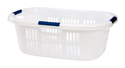LAUNDRY HAMPER BLU/WHT