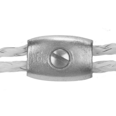 ROPE CLAMP ELEC SILV 2PK