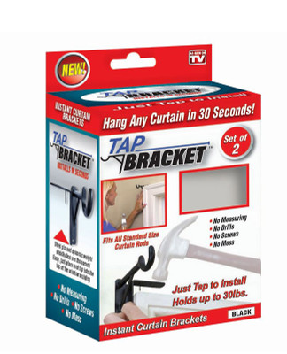 CURTAIN TAP BRACKET BLK