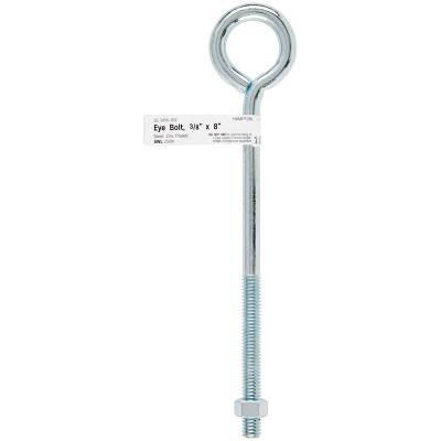 BOLT EYE W/NUT 3/8X8