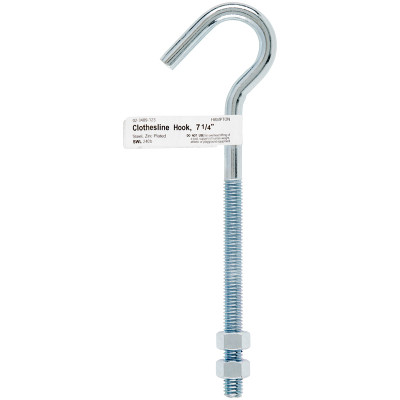 HOOK CLOTHSLN 3/8X7.25