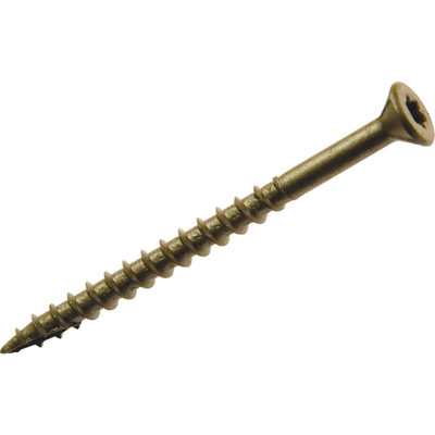 DCK SCRW STR 3-1/2 25LB Grip-Rite PrimeGuard Plus No. 10 wire X 3-1/2 in. L Star Flat Head Deck Screws 25 lb