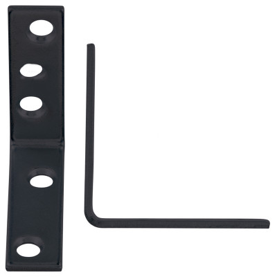 CORNER BRACE L 2 BLK