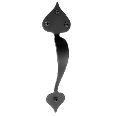 HEART DOOR PULL BLK IRON