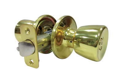 PB TULIP ENTRY KNOB Faultless Tulip Polished Brass Entry Knobs Right Handed