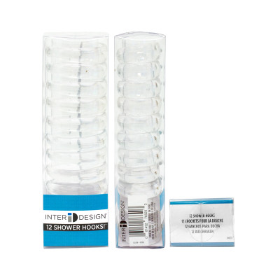 SHOWER HOOKS CLR 12PK