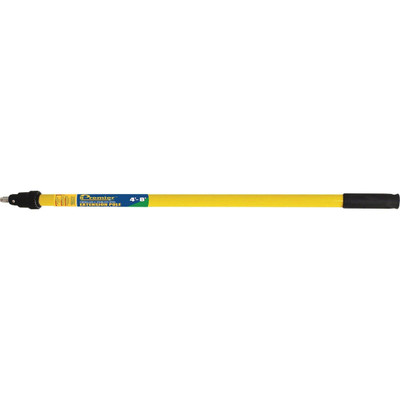 EXTENSION POLE 4'-8' Premier Telescoping 8 ft. L X 1-1/2 in. D Fiberglass Extension Pole Yellow