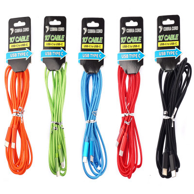 USB-C TO USB-C 10FT CHAR