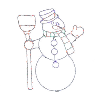 SNOWMAN SILHOUETTE 17"