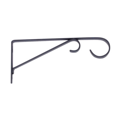 PLANT HOOK STL BLK 9"