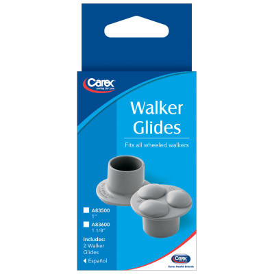 WALKER GLIDES GRAY 2"