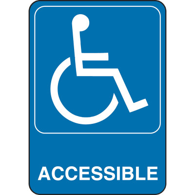 SIGN HANDICAP ACSS 7X5"
