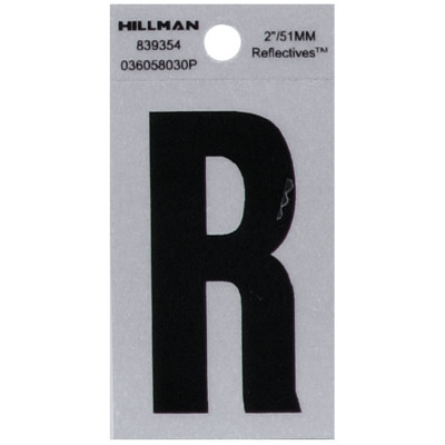 2" BLK/SLV R ADHV 1PC