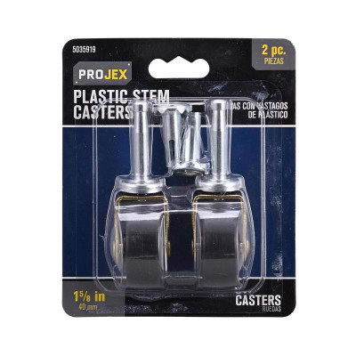 CASTR 1-5/8" ST BL 2PK