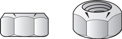 LOCK NUT ZN 1/4-20 CD4