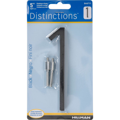 5" BLK DSNCT #1 SCRW 1PC