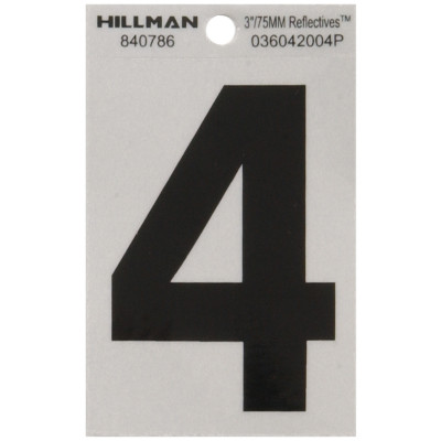 3" BLK/SLV #4 ADHV 1PC