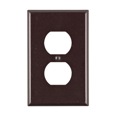 WALL PLATE 1 GANG BRWN