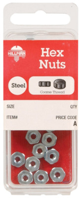 NUT1/4-20HEX MCHSCREW 12