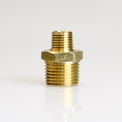 HEX NIPPLE 1/2"X1/4" MPT