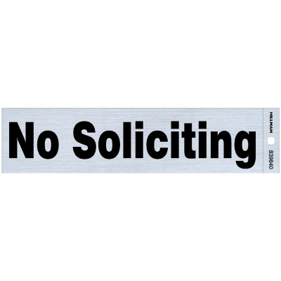 NO SOLICITING DECAL 2"X8"