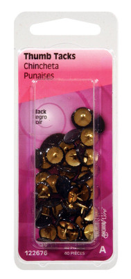 THUMB TACK BLACK CD40