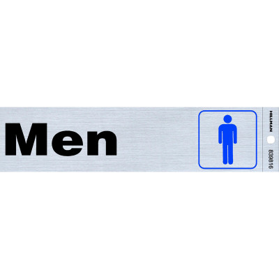 SIGN RESTROOM MEN 2"X8"