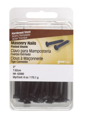 MASONRY NAIL 3" 6OZ