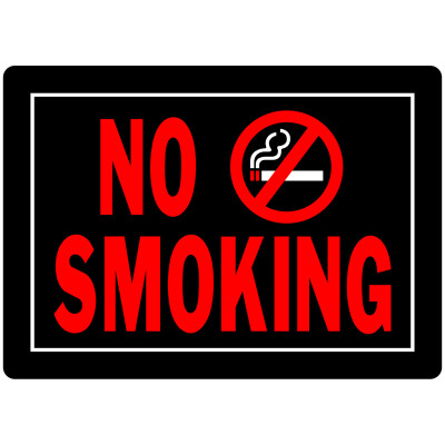 SIGN NO SMOKING 10X14"
