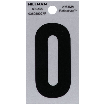 2" BLK/SLV O ADHV 1PC