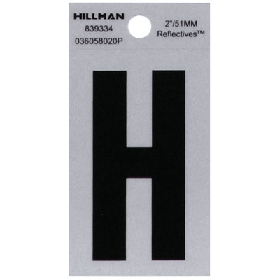 2" BLK/SLV H ADHV 1PC