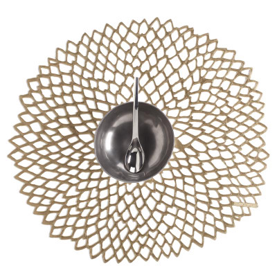 PLACEMAT VNYL BRS 15"