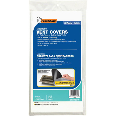 MAGN COVER WHT 8X15" 3PK