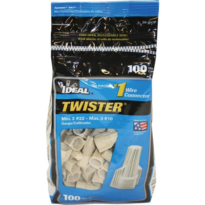 WIRENUT TWSTR TAN 100PK