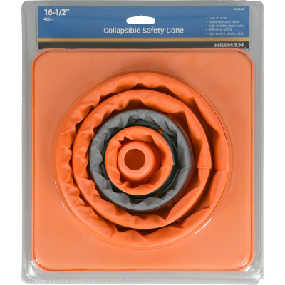 SAFETY CONE ORG 16X8"