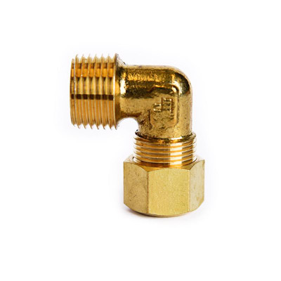 90 DG ELBW COMPRSN 3/8" ATC 3/8 in. Compression X 3/8 in. D MPT Brass 90 Degree Elbow