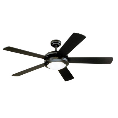 CEILING FAN BLK 52"