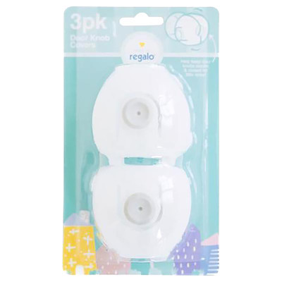 DOOR KNOB COVERS CLR 3PK