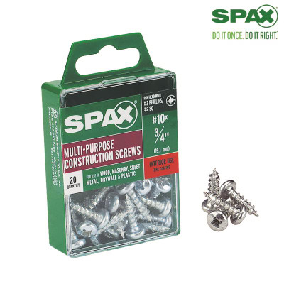 SCRW SPAX PH 10X3/4"BX20