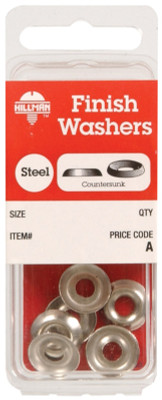 FINISH WASHER#8 NICKL PL