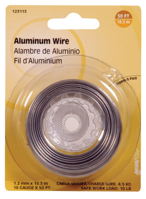 WIRE ALUMINUM 18GA 50FT