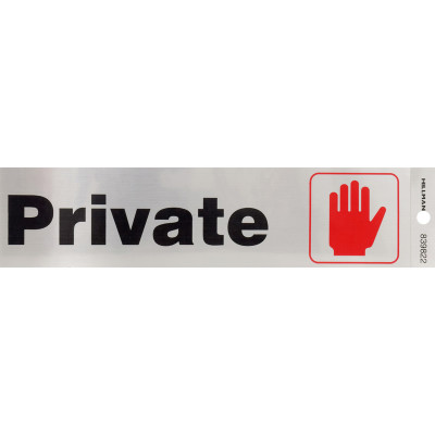 PRIVATE DECAL SLV 2"X8"