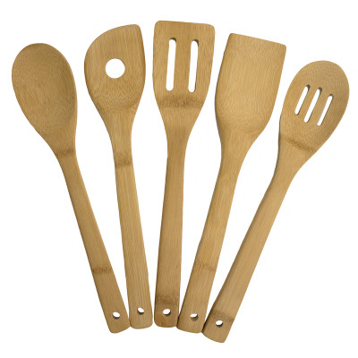 UTENSIL SET BRN 12"L 5PC