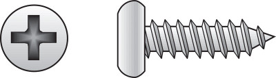 SCRW SM PAN SS 6X5/8B100